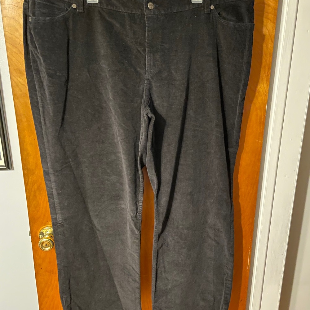 Sonoma Lifestyle Black Corduroy Boot Cut 22W